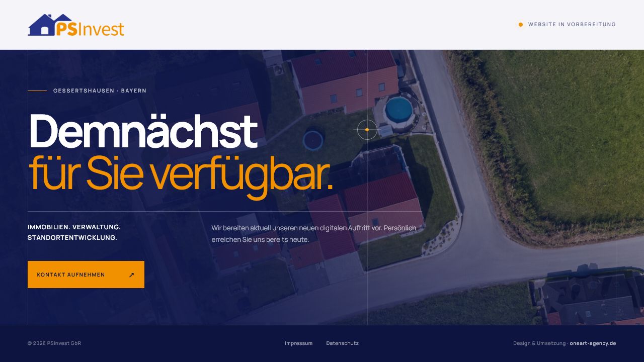 Live-Vorschau der Website PSInvest