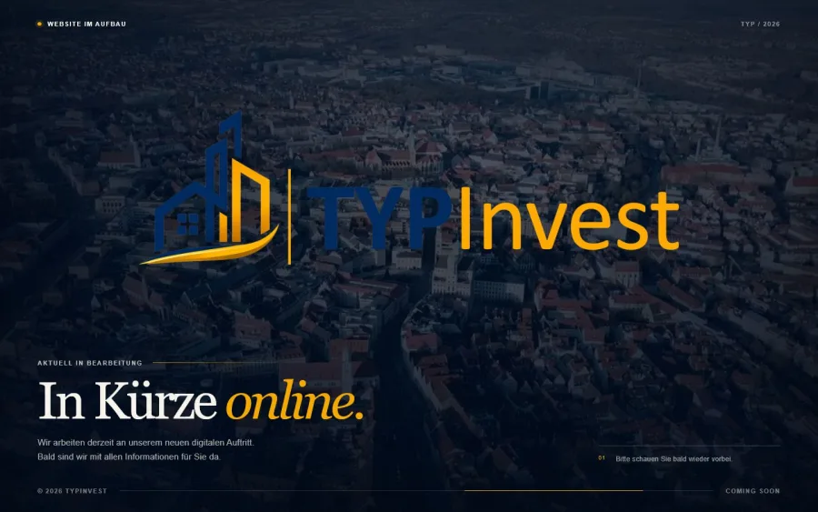 Live-Vorschau der Website TYPInvest